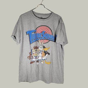 Looney Tunes Tshirt  Mens Space Jam Tune Squad Bugs New Legacy Gray Large